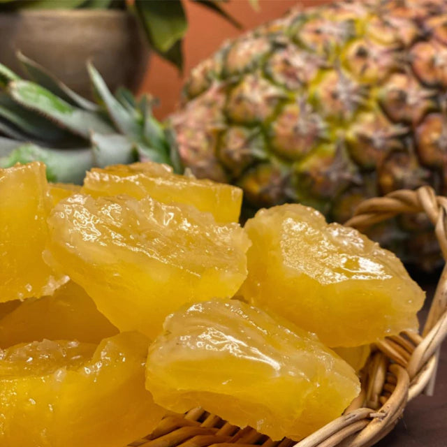 Abacaxi cristalizado 300g ou 450g