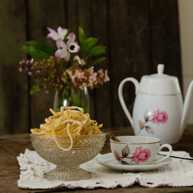 Casquinha de laranja cristalizada 200 g